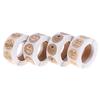 500 Labels/Roll Round Natural Kraft Thank You Sticker Seal Labes Sticker