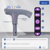 Smart Multifunctional Cane Handle: Bluetooth MP3, Radio, Alarm, Flashlight - Senior Safety Accessory
