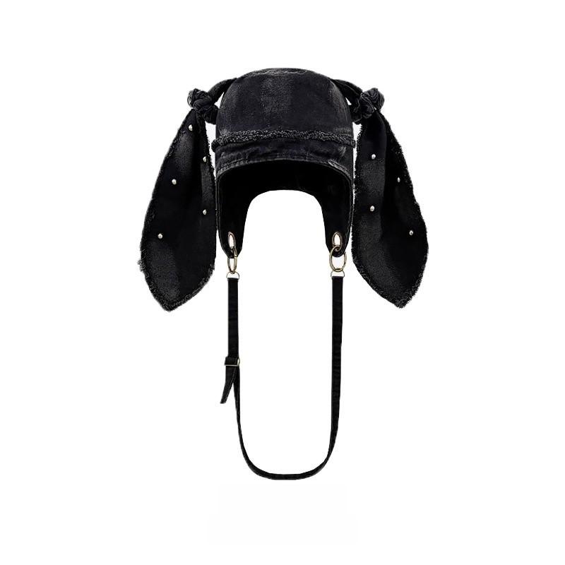 Small Designer Wash Denim Bucket Hat For Women With Sun Protection And Breathability