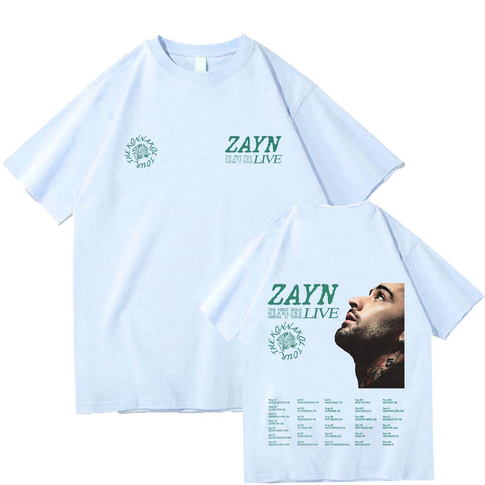 Zayn KONNAKOL Arena Tour Live 2026 T Shirts Zayn Malik 100%Cotton T-shirt Men Women Fashion New Tee Harajuku Y2K O-neck Summer Tops funny t shirts