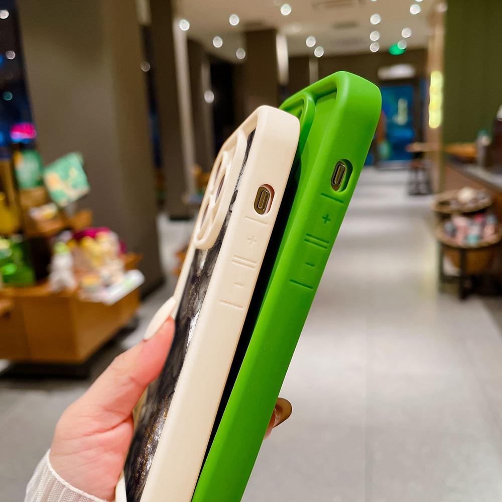 Colorful Marble Case for iPhone 17/16/15/14/13/12/11 Series (Pro/Pro Max/Plus/XR/XS/SE 2020) - Soft Candy Color Phone Cover
