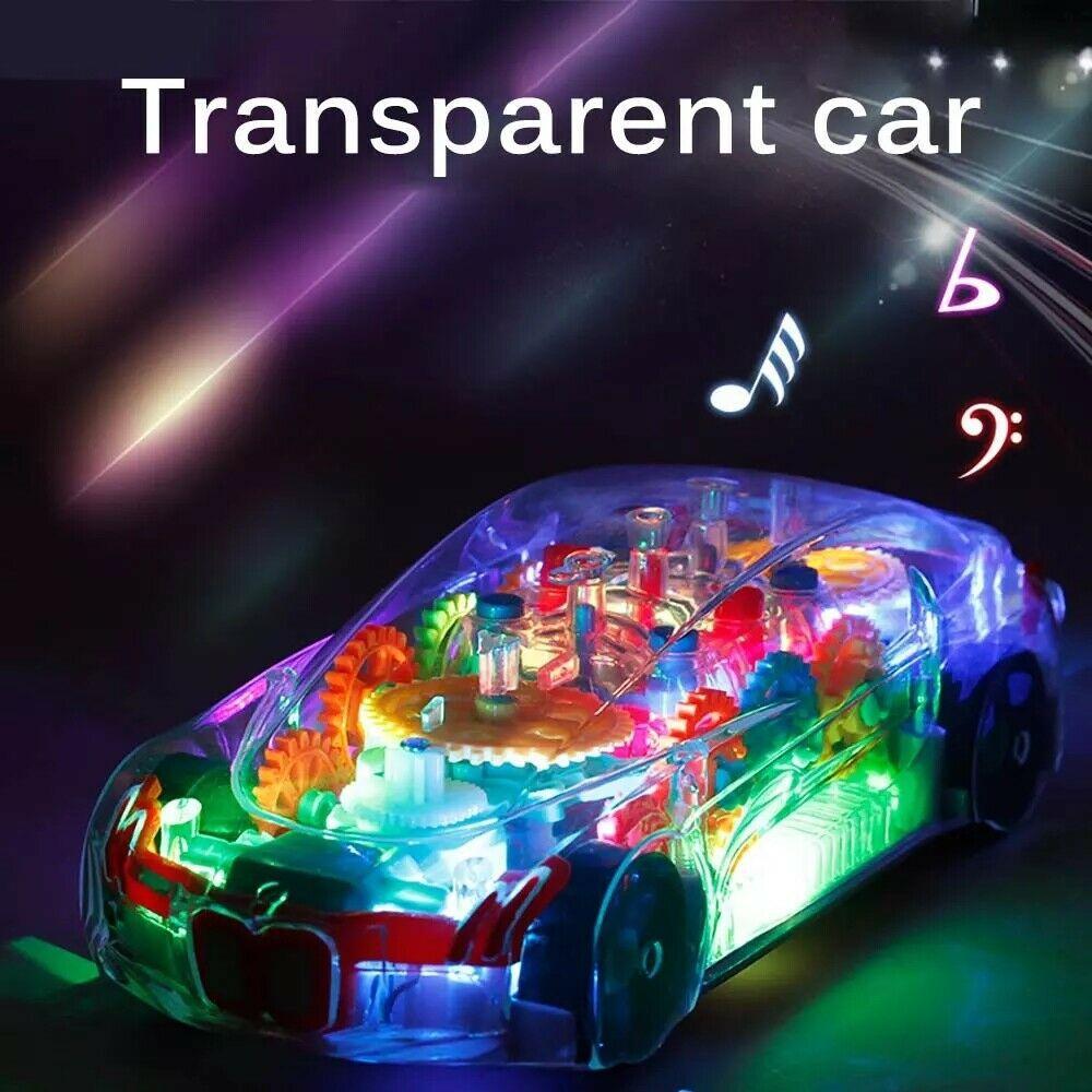 Colorful Led Light Music Car Toy For Boys Aged 2 To 8 Perfect For Christmas Gifts