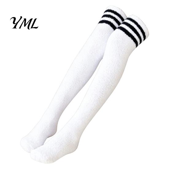 Cozy Fleece Socks 1 Pair Women Thigh High for Winter, Thickened Coral Leg Long Stockings Warmer Stockings, Fluffy Warm Over Knee Boot Girls