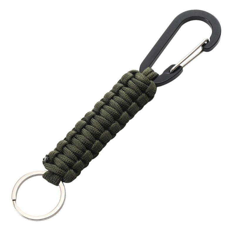 3 Pcs Paracord Braided Keychain Clip with Strap Heavy Duty  Paracord Lanyard Clip Keychain for Men Women Sports