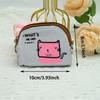 Mini Bag Short Wallet Women Coin Purses Student Fashion Zipper  Small Purse Girls Cartoon Key Wallets Cute Bags