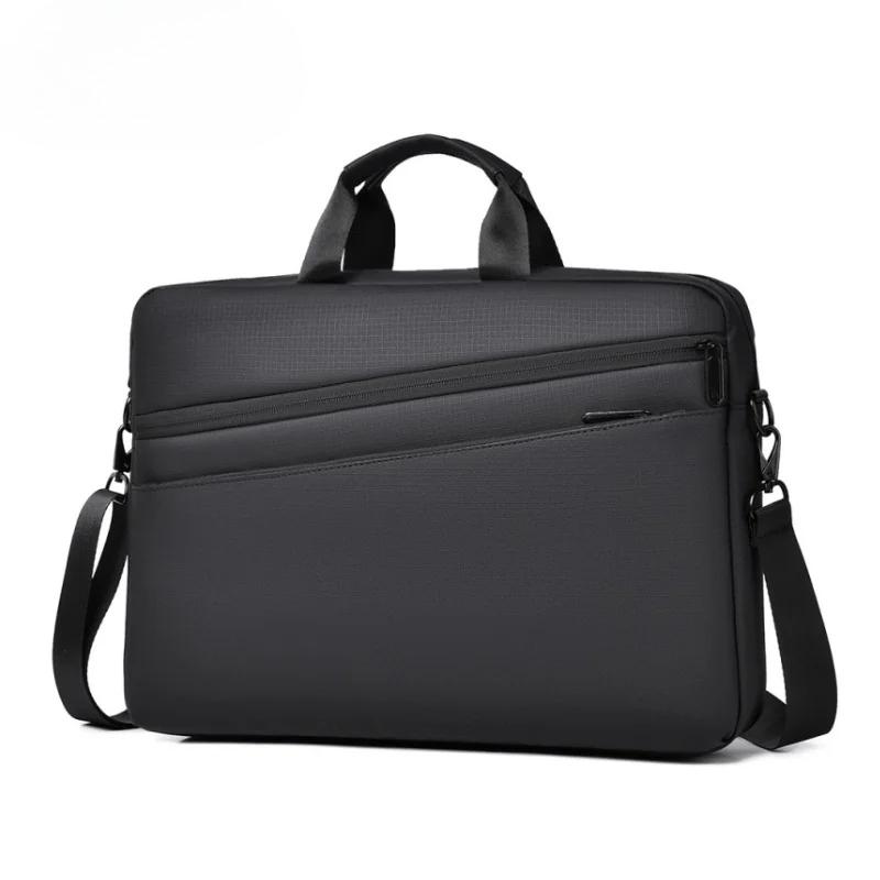 Laptoptasche 15,6-17,3 Zoll, Business-Aktentasche, Umhängetasche für Herren, verstellbarer Schultergurt, geeignet für den täglichen Weg zur Arbeit