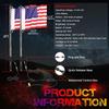 2FT 63 Modes LED Flag Pole Light with Flag Car Decoration Antenna Lamp RGB Off-Road Remote Control Spiral LED Whip Light