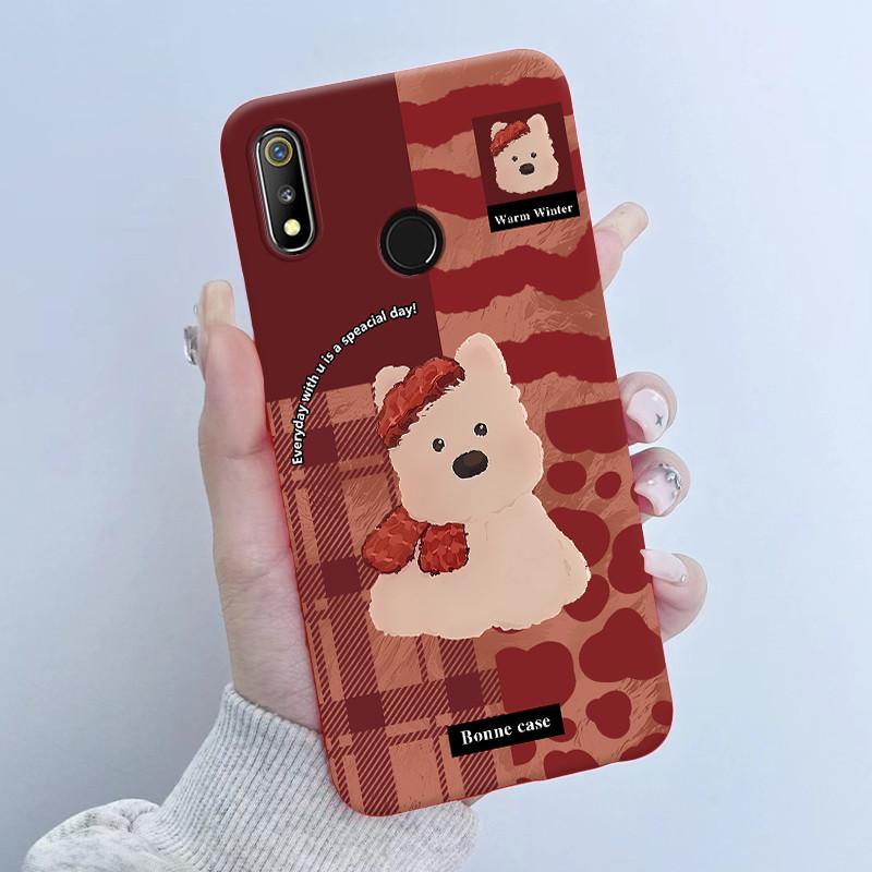 For Realme 3 3i 3Pro Phone Case Butterfly Flower Girl Design Soft Silicone TPU Back Housing for Oppo Realme 3 Realme3 Pro Covers