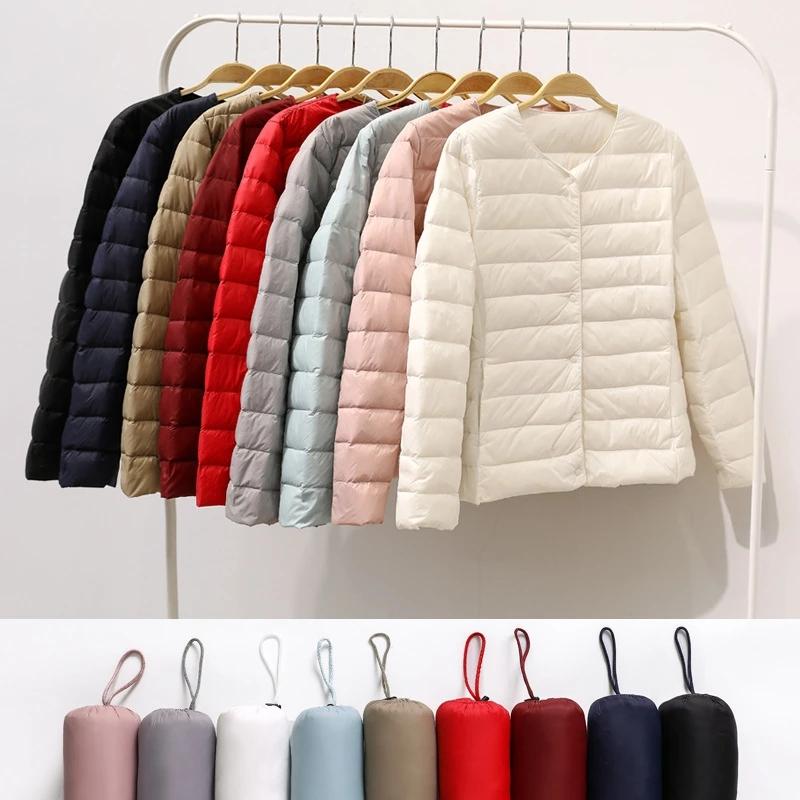 Women Winter Light Duck DownLightweight Coat Warm Windbreaker Parka Jackets