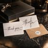 Thank You Card Set with Envelopes and Stickers Blank Folded Cards for Handwritten Messages Business Appreciation Gift Includes 2 Designs 5 Cards Each
