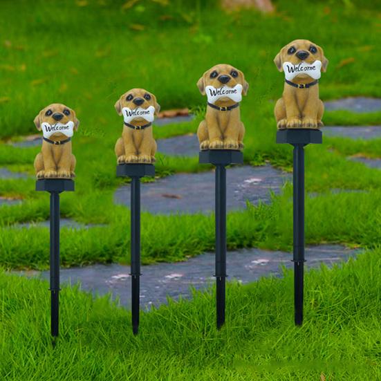 1Pc/3Pcs Solar Light IP65 Waterproof No Wiring Required Automatic Charging Soft Lighting Creative Shape Resin Outdoor