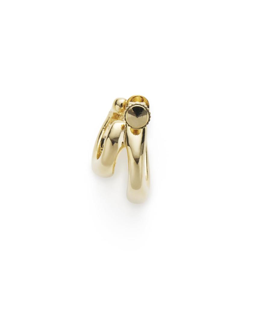 en Nuanced Metal Hoop Earrings LAME1062 AU [Lanvin Bleu]