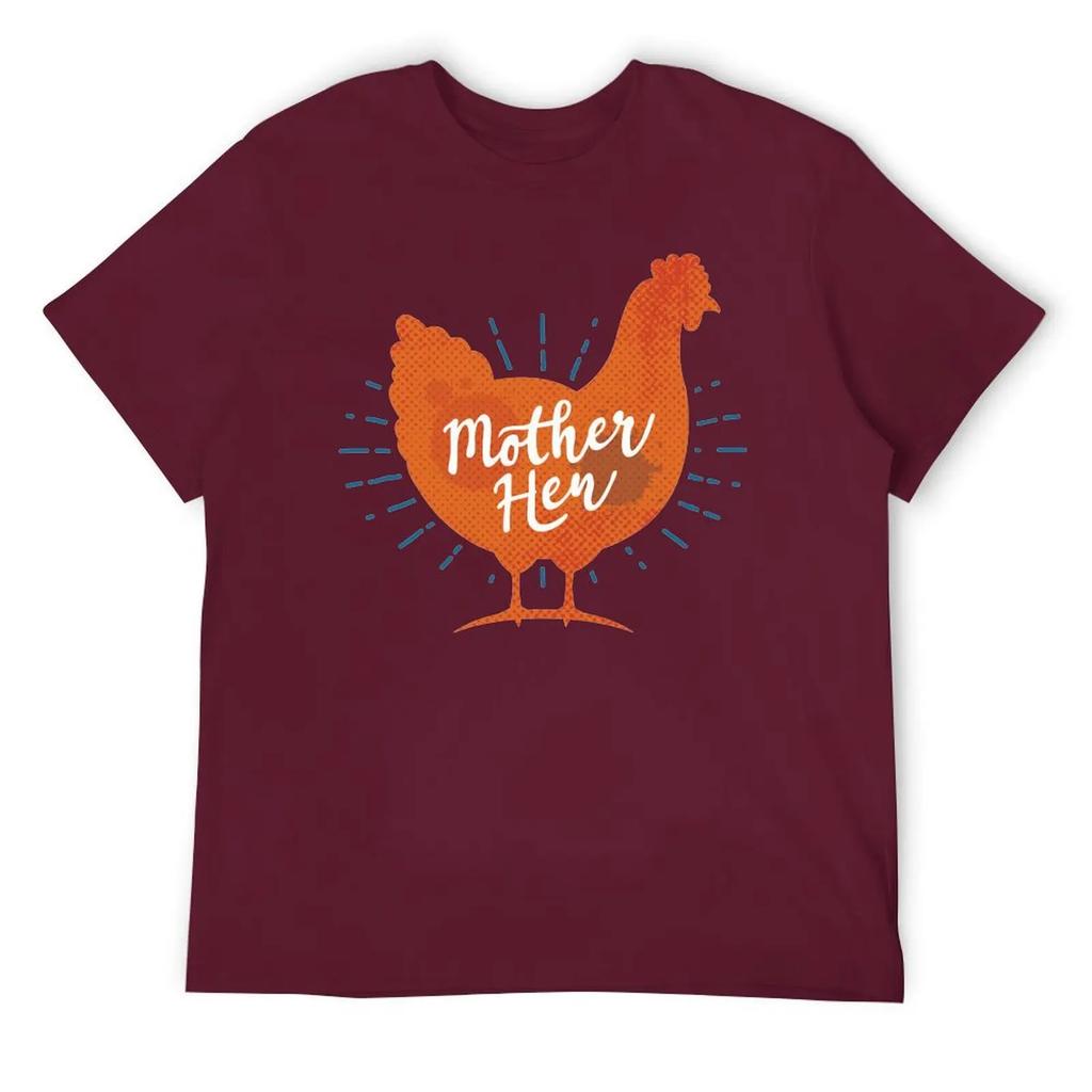 Muttertag Hühnermutter Hühner Mama Damen T-Shirt Rundhals Bewegen Humor Grafik Top Tee Kreative Aktivität Wettbewerb USA S