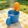 Ventilador de Refrigeración Mini para Comida Yousheng Forma de Gato Oso Clip en Borde de Taza Ventilador Recargable Bebidas Calientes Café Té Comidas Vajilla Refrigerador de Comida