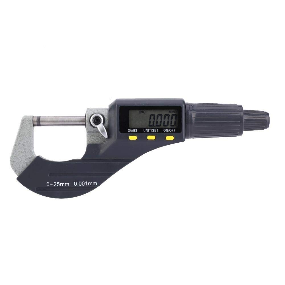 Digital Micrometer 0.00005"/0.001mm Outside Micrometer Caliper Electronic Digimatic Micrometer Thickness Measuring Resolution Thickness with