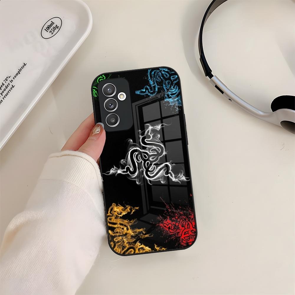 R-Razer Handyhülle Glas Für Samsung S24 S26 S23 S20 S25 S21 S22 Ultra Fe Plus A05 A06 A16 A26 A36 A56 Hülle