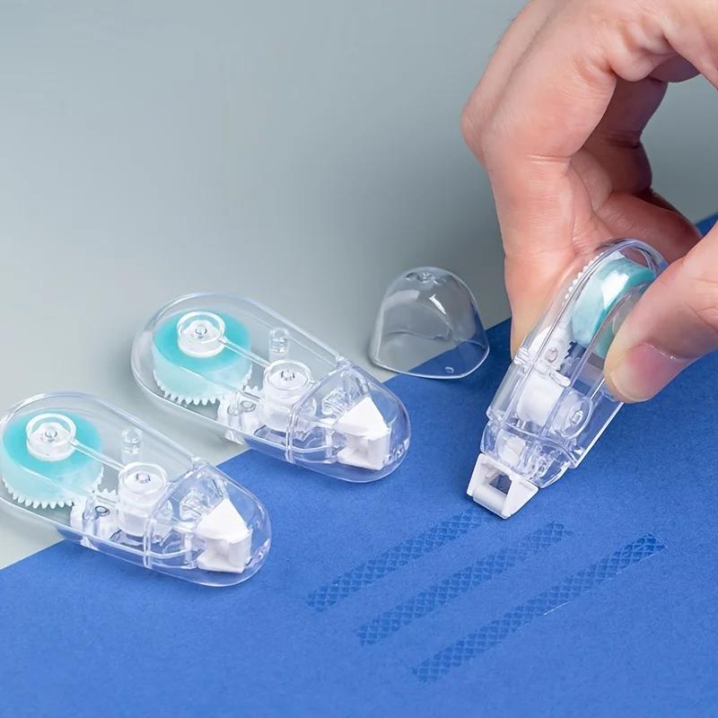 6/2/1pc Double-Sided Tape | Suitable for Scrapbooks and Home Decor, with Blue Transparent Plastic Dispenser for Precise Cutting