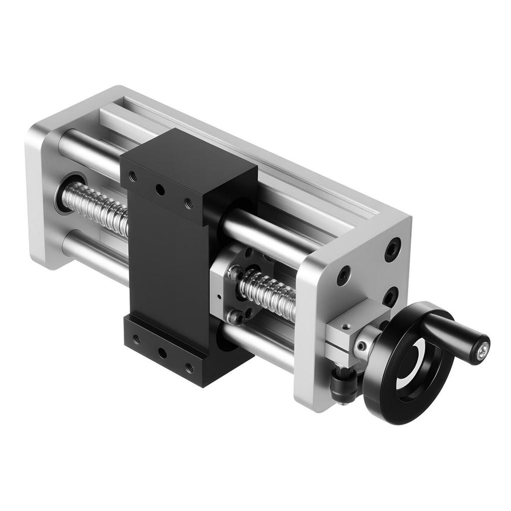 Linear Stage Actuator, 100 mm Effective Stroke, Ball Screw CNC Linear Motion Guide Rail, Double Optical Axis, C7 High-Precision, Bearing Slide Block,