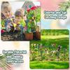 1PC Solar Powered Fluttering Hummingbird Butterfly Wobble Garden Decor Solar Garden Stakes Yard Decor For Patio Yard Flower Bed