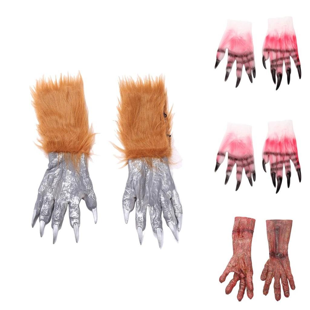 Bloody Werewolf Gloves Halloween Costume Party Zombie Accessories