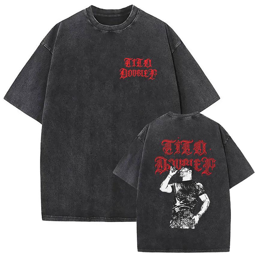 Peso Pluma Dinastia Tour  Vintage Washed Graphic T Shirt Unisexs Fashion ONeck Oversized Cotton Tshirt Unisex Gothic Streetwear S