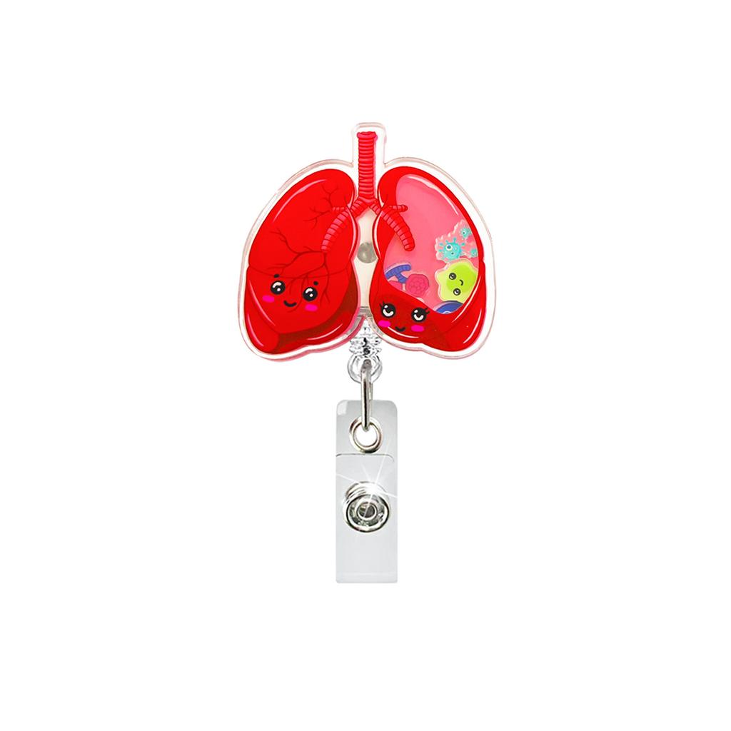 Nurse Id Holder Compact Retractable Badge Clip Id Card Holder Stylish Acrylic Badge Holder For Exhibitions Schools Office