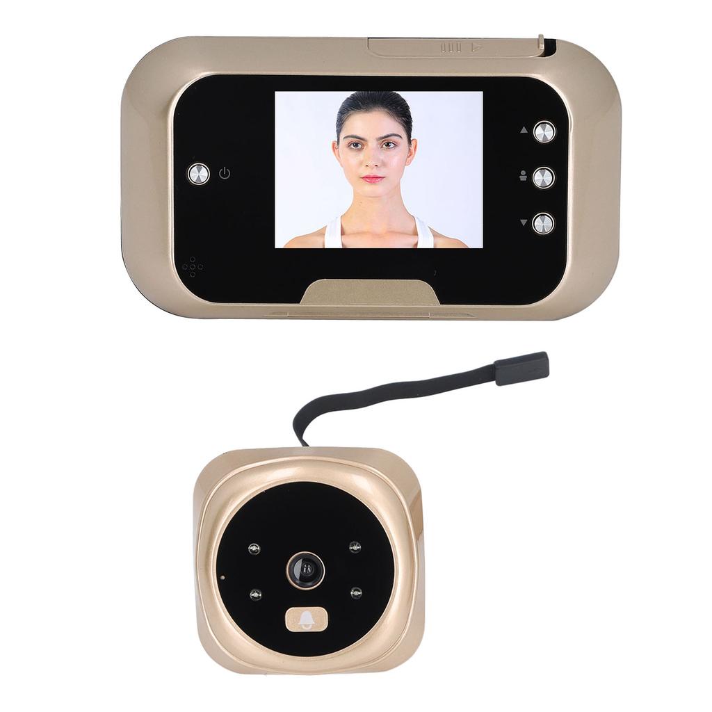 Türspionkamera Automatische Fotoaufnahme Wasserdicht 120 Grad Betrachtungswinkel Infrarot-Nachtsicht 1050mAh