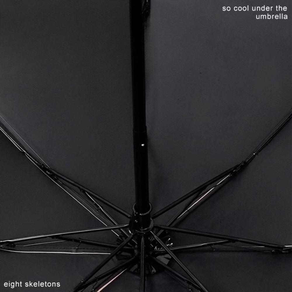 Automatic umbrella weather and rain folding parasol women vinyl sun protection UV protection student sun umbrella