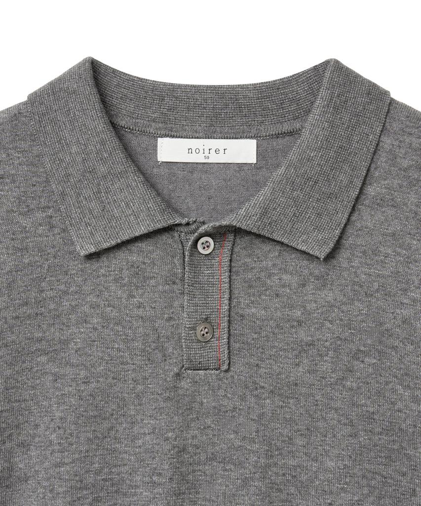 NOIRER Low Cut Polo Knit (Gray)