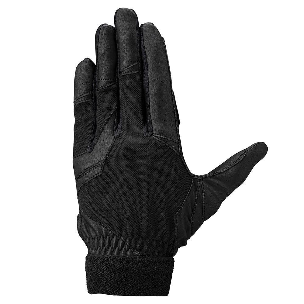 

MIZUNO High School Baseball Rules JM Black x Black Baseball/Softball Gloves, Junior, Left-Handed, Compliant, 1EJEY320, Size,