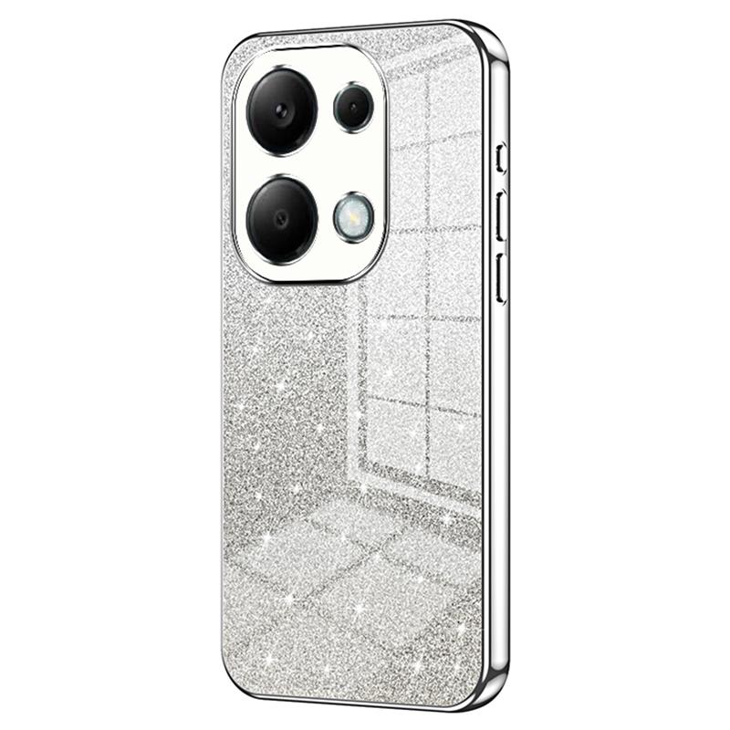 For Xiaomi Redmi Note 13 Pro 4G/Poco M6 Pro 4G Electroplating Shell Gradient Glitter Slim-Fit TPU Cell Phone Cases
