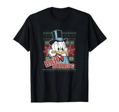 Disney DuckTales Christmas Scrooge McDuck Burhun Bag T-Shirt