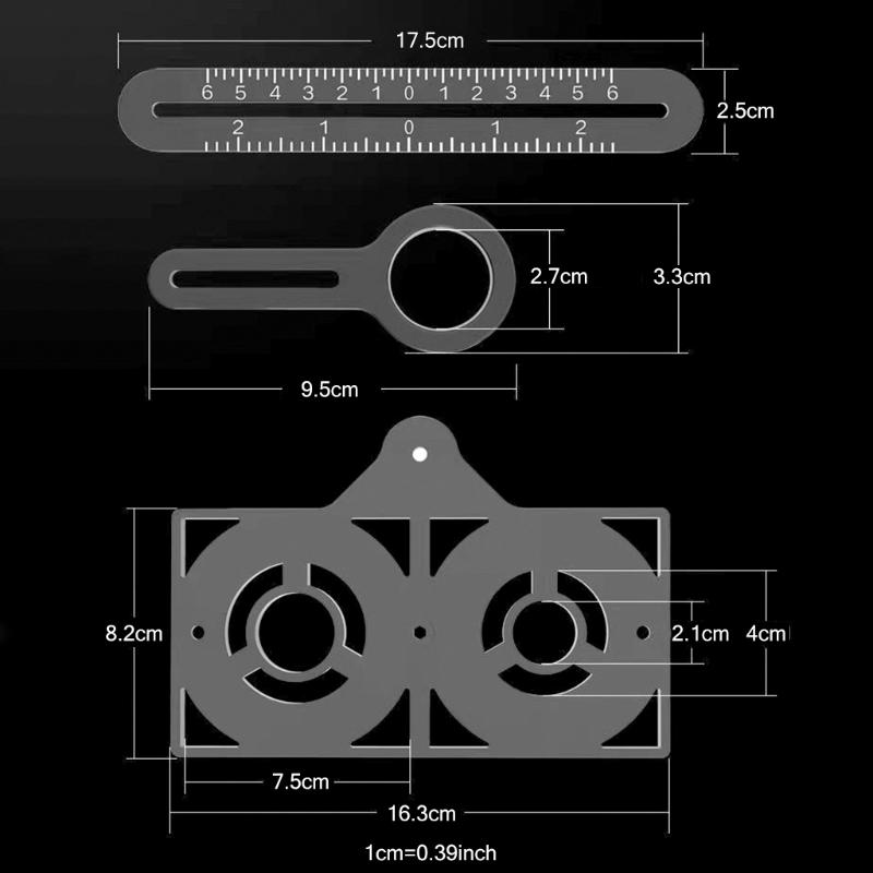 Aluminum Alloy Multi-function 6/12 Fold Ruler Angle Finder Universal Angler Ruler Metal Drill Guide Locator 6/12 Fold