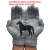 Women Full Finger Gloves Winter Cute Irregular Horse Stretchy Knitted Thermal Gloves Imitation Wool Short Hand Warmer