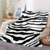 1pc Zebra Print Blanket Warm, Cozy, And Soft, Suitable for Sofas, Beds, Cars, And Office Use.Perfect for Camping And Travel, Making It a Great Gift fo