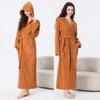 Thick Absorbent Hooded Bathrobe, Extra Long for Men & Women