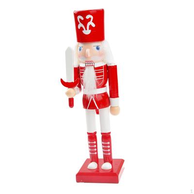Weihnachtsdekorativer Nussknacker Feiertags-Puppe Figur Handbemalt Sammlerstücke Tischplatte