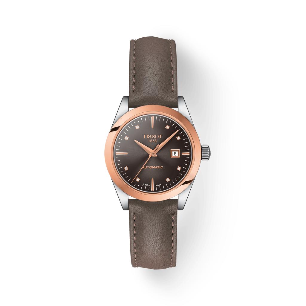 Tissot Leather Strap dark brown Dial Men's Fashion Watch T930.007.46.296.00
