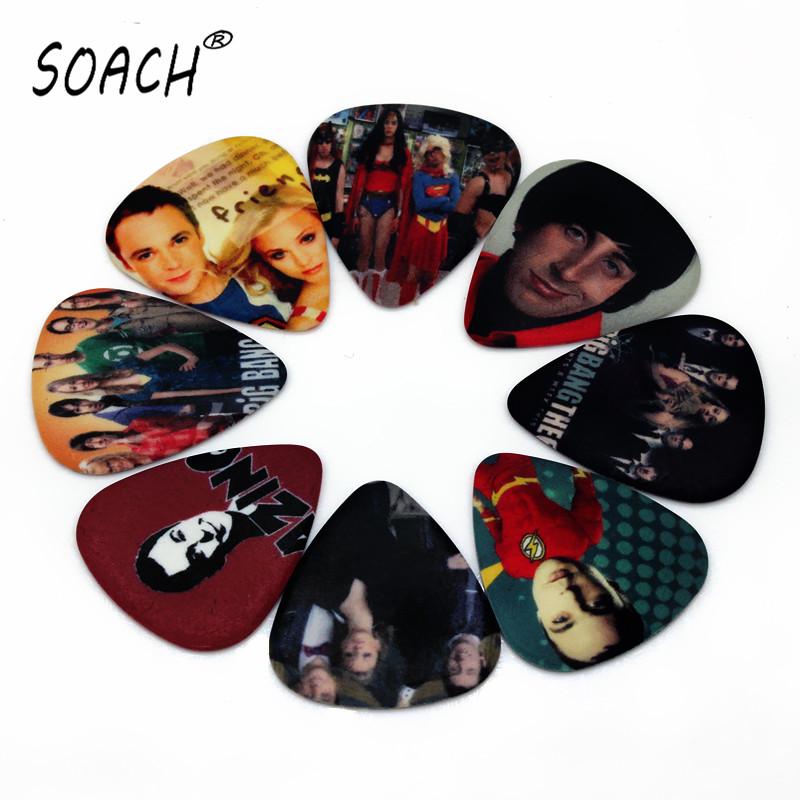 

SOACH 50 шт. 0,46 мм медиаторы, двухсторонние медиаторы для укулеле, бас-гитара, весло, аксессуары «сделай сам»