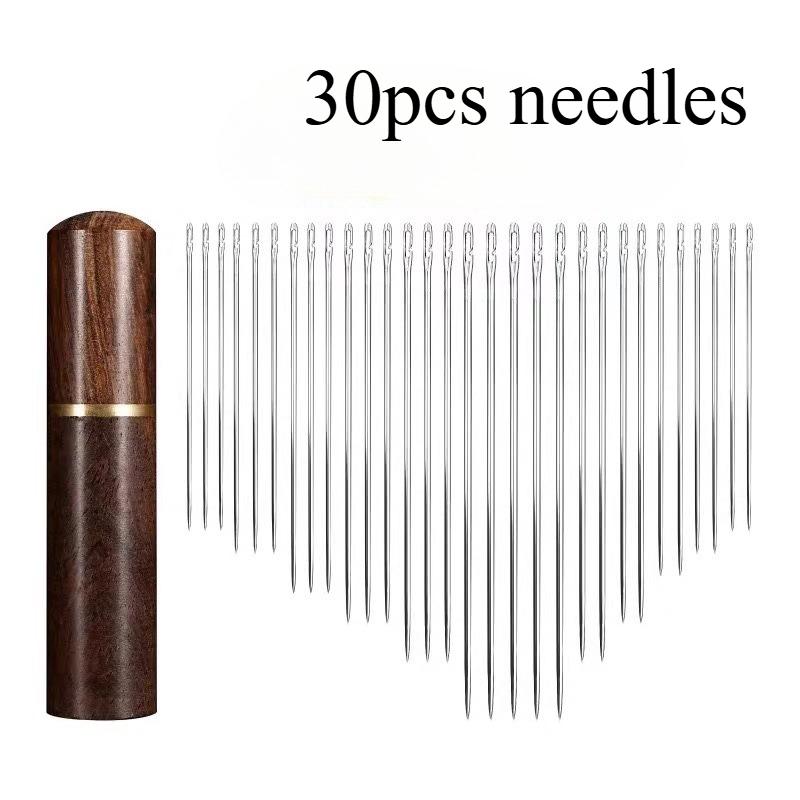 

Multi Size Side Opening Stainless Steel Sewing Needles, Household Manual Sewing Needles, Convenient Threading Needles For The Elderly