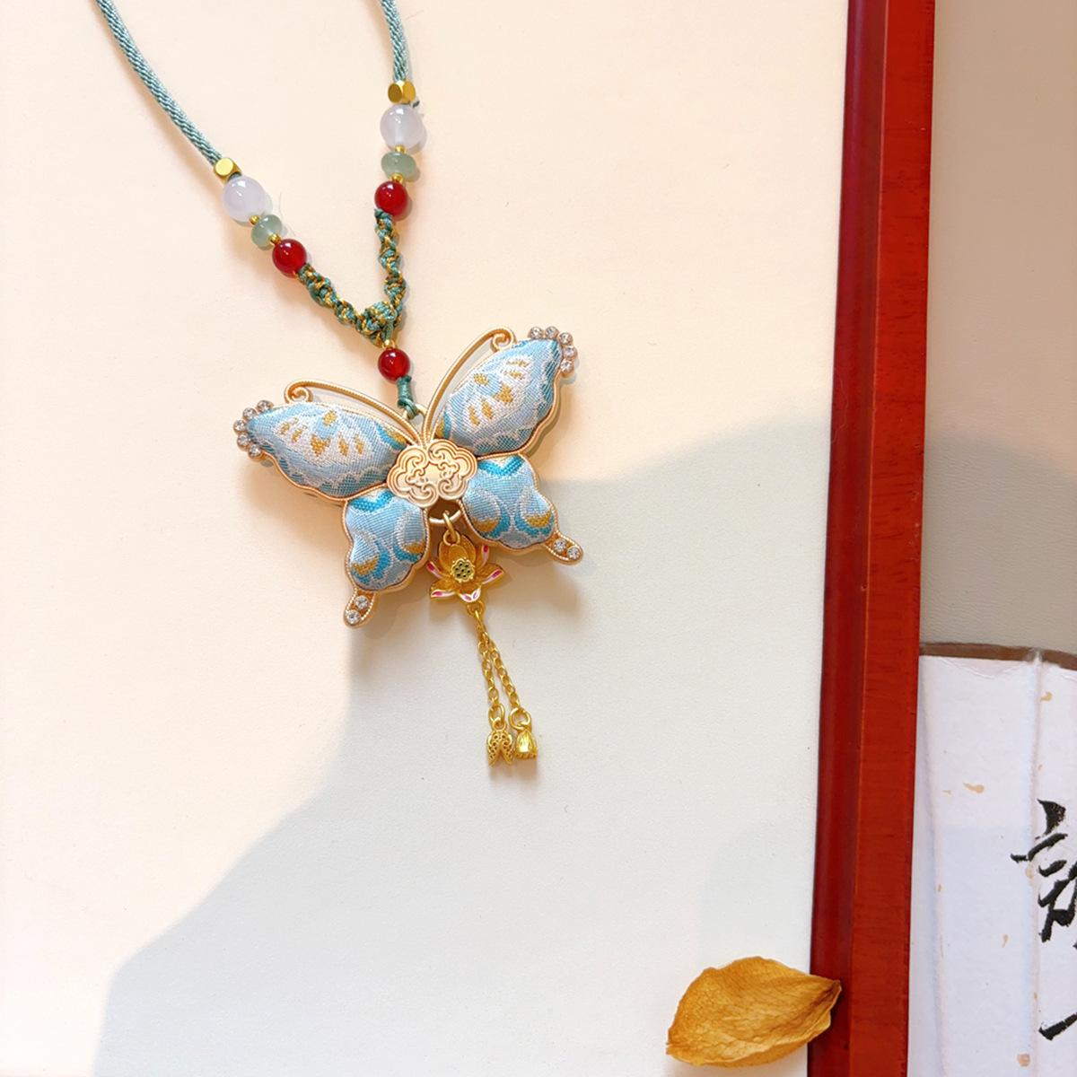 

[Finished product] Pure handmade intangible cultural heritage Song Jinxin Chinese retro double-sided butterfly multi-color oriental aesthetic