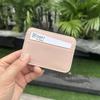 Mini Sheepskin Card Holder: Lightweight Genuine Leather Coin Purse, Soft & Stylish with Wet Oil Wax Finish