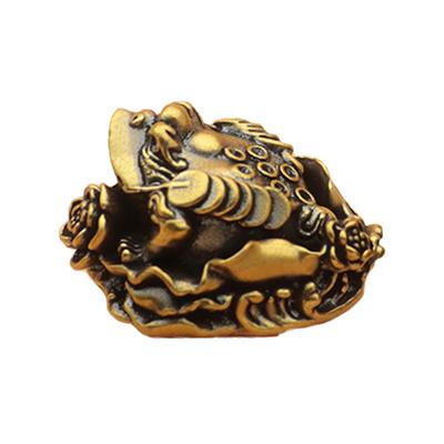 Feng Shui Kröte Geld Messing Reichtum Chinesisches Glück Goldener Frosch Home Office Dekoration Glücksbringer Geschenke Tischdekoration