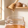 High Borosilicate Glass Honey Jar with Stirrer - Sealed Food Storage for Jam and Honey