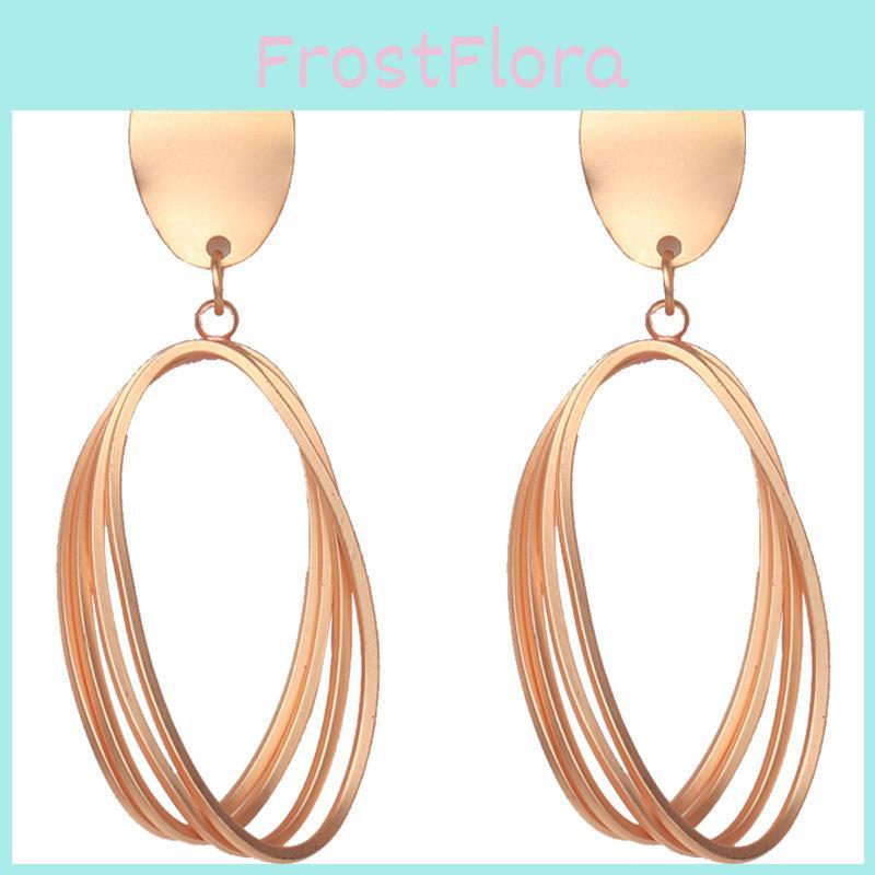 Spiral Gold Minimalist Earrings For Women Fashionable And Jewelry Versatile