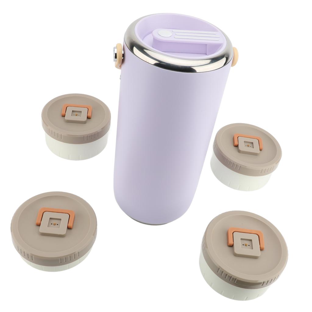 Recipient Alimentar Izolat în Vid 3.4L Oțel Inoxidabil Gură Largă Portabil Sigilat Etanș Alimente Calde