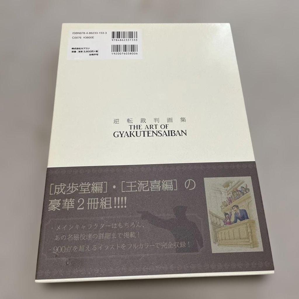 [USED] Ace Attorney Art Book: Naruhodō Edition and Odoriki Edition, 2-volume set
