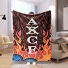 Flame ASCE Attractive Wind Pattern Flannel Printed Blanket Suitable for All Seasons Suitable for Living Room Office Sofa Travel