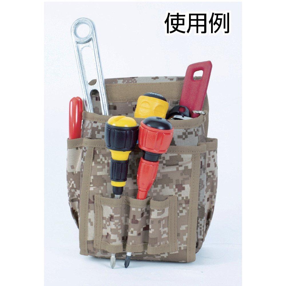 TRUSCO Digital Desert Camouflage Waist Pouch with Pliers and Screwdriver Two-Tier Holder, TCM-W24