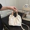 Summer Dumpling Bag Women  New Trend Versatile Fashion Beaded Handbag Casual Texture Messenger Bag